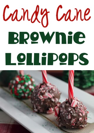 Candy Cane Brownie Lollipops Recipe