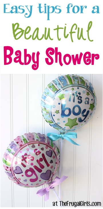 Beautiful Baby Shower Ideas on a Budget from TheFrugalGirls.com