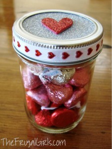 Valentines Day Kisses in a Jar