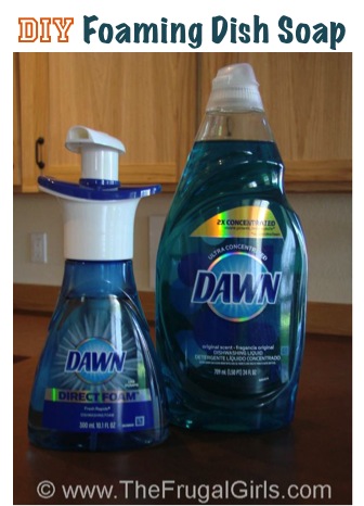 How to Make Foaming Dish Soap from TheFrugalGirls.com