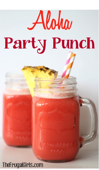 Easy Party Punch Recipe! {Just 4 Ingredients} - The Frugal Girls