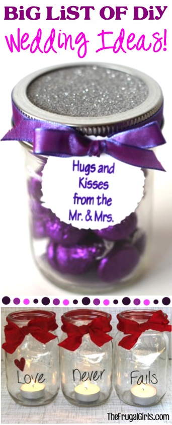 Diy Wedding Favors Hugs And Kisses The Frugal Girls