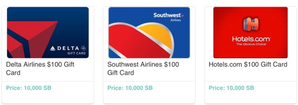 Free Travel Gift Cards from Swagbucks at TheFrugalGirls.com