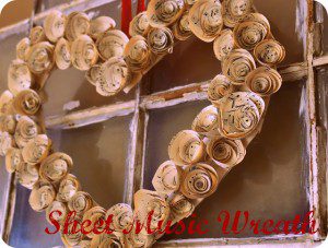 Sheet Music-Wreath