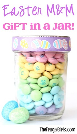 Easter M&M Gift in a Jar