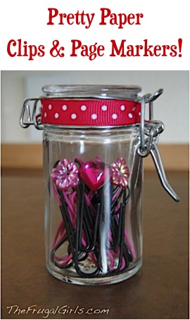 Pretty Paper Clips and Page Markers