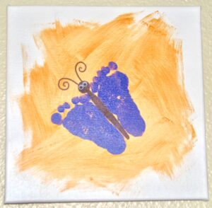 Butterfly Footprint Art