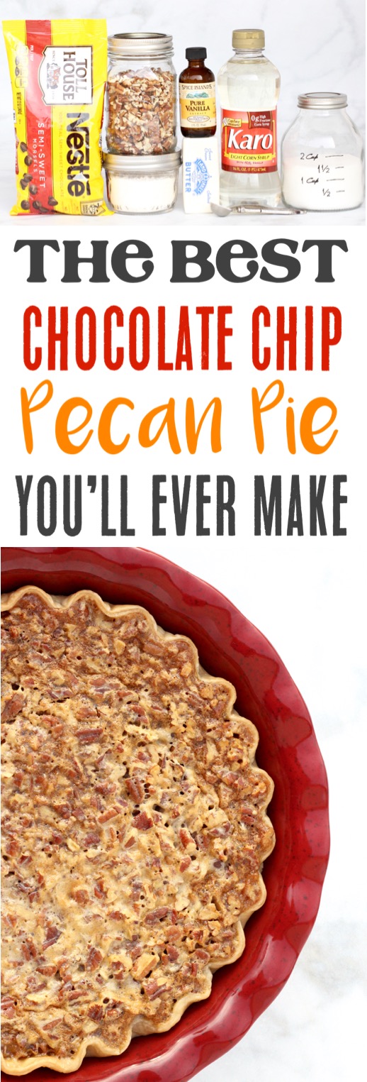 Pecan Pie Recipe Easy Southern Chocolate Chip Pecan Pies make the BEST desserts