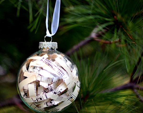 Sheet Music Ornaments