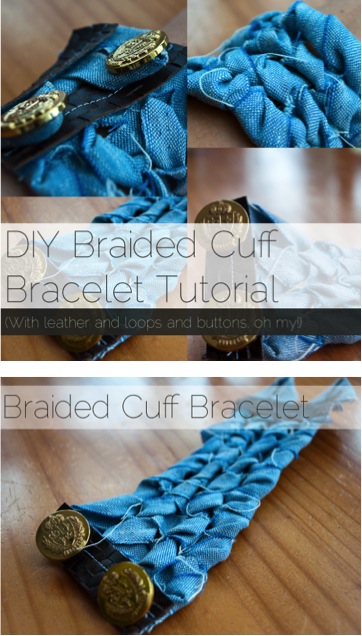 How to Make a Braided Cuff Bracelet at TheFrugalGirls.com