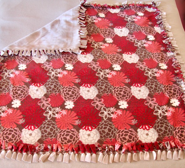 Handmade 2-Layer Fleece Tie Throw Blankets ~ 5 Styles ~ Approximately 43" x 55” 