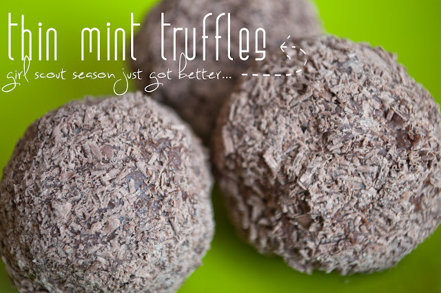 Girl Scout Thin Mint Truffles Recipe