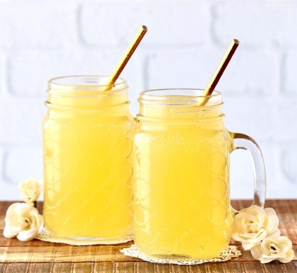 Two jars of yellow Party Punch.
