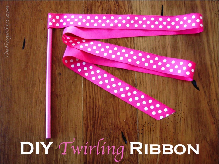 How to Make a Twirling Ribbon at TheFrugalGirls.com