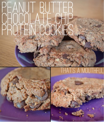 Peanut Butter Chocolate Chip Protein Cookies Recipe