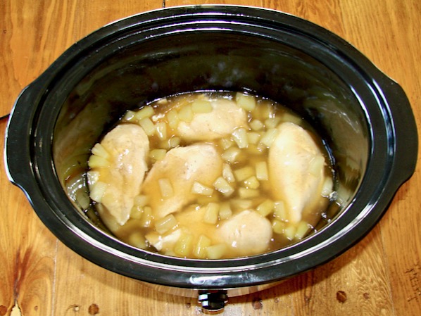 Crockpot Chicken and Sweet and Sour Sauce