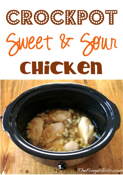 Crockpot Sweet and Sour Chicken Recipe from TheFrugalGirls.com