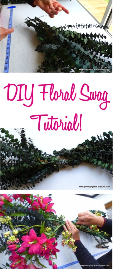 DIY Floral Swag Tutorial! (with Dried or Silk Flowers) - The Frugal Girls