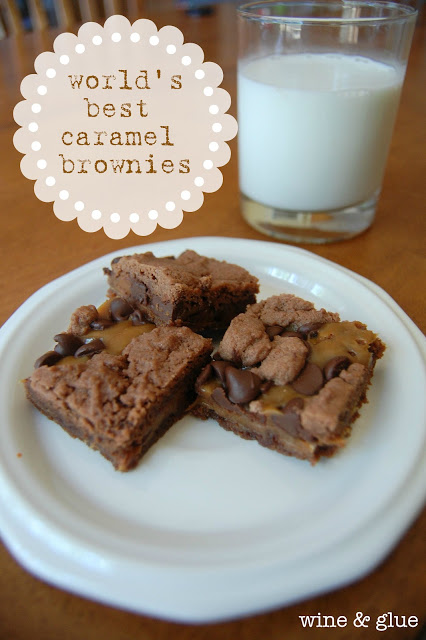 Caramel Brownie Recipe with Cake Mix