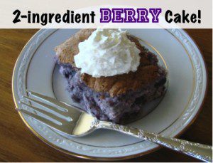 Fluff Berry Cake Button