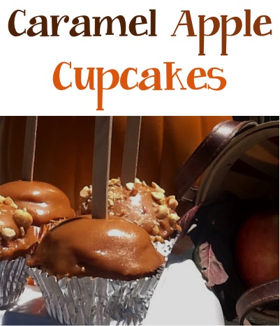 Caramel Apple Cupcakes Recipe at TheFrugalGirls.com