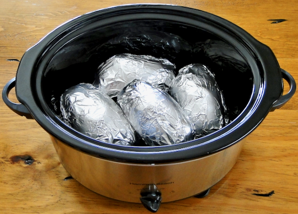 Crock Pot Baked Potatoes With Foil Recipe