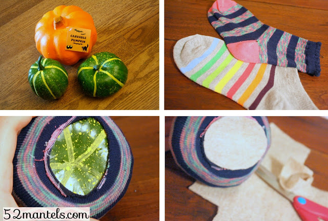 Easy Sock Pumpkin Craft
