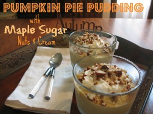 Pumpkin Pie Pudding