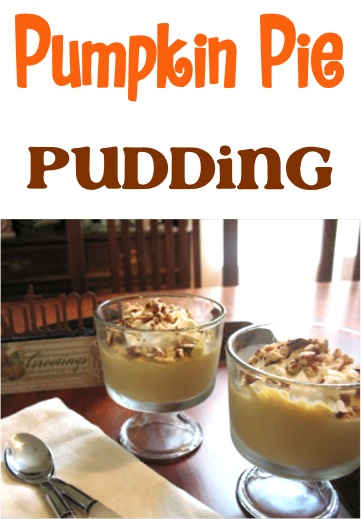 Pumpkin Pie Pudding Recipe