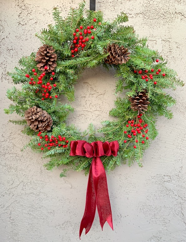 DIY Fresh Christmas Wreath and Garland