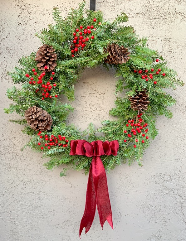 How to Make a Christmas Wreath With a Wire Hanger - DIY Holiday Ideas