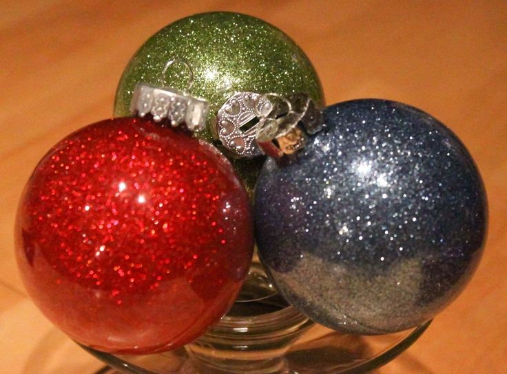 DIY Glitter Ornaments with Pledge! {Easy Instructions} - The Frugal Girls