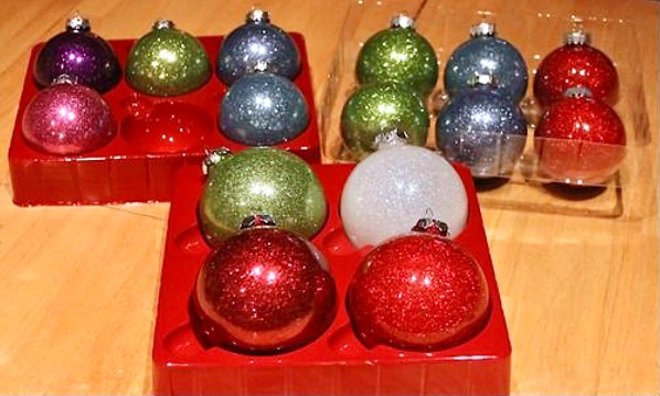 Glitter Christmas Ornaments DIY