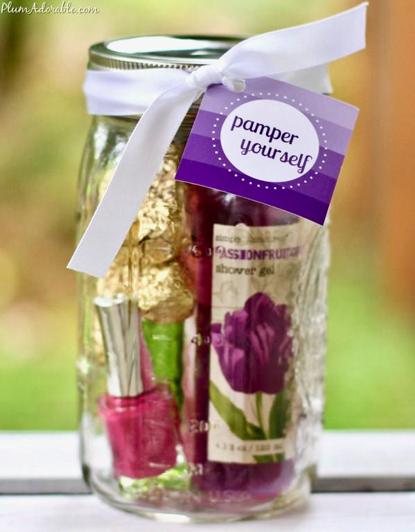 Pamper Yourself Gifts in a Jar Gift