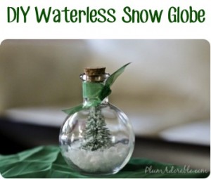 DIY Waterless Snow Globe Craft