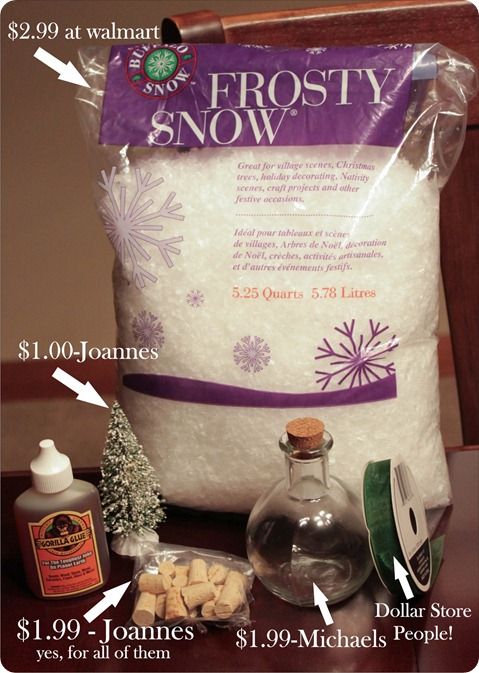 DIY Waterless Snow Globes