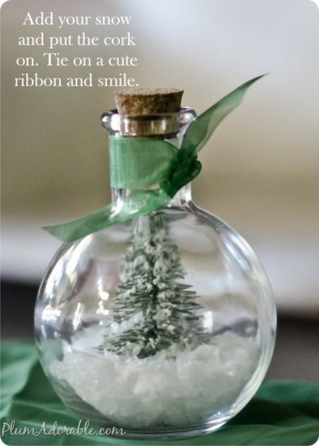 DIY Waterless Snow Globes