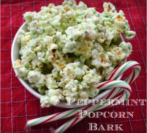 Peppermint Popcorn Bark