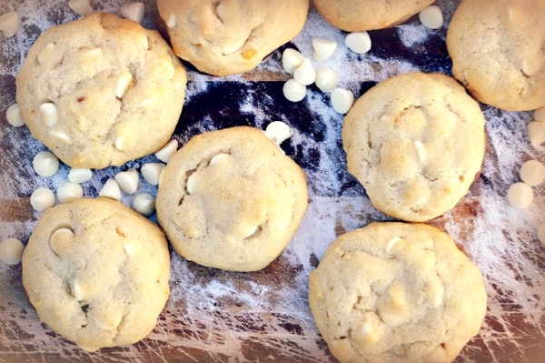 White Chocolate Chip Orange Burst Cookies