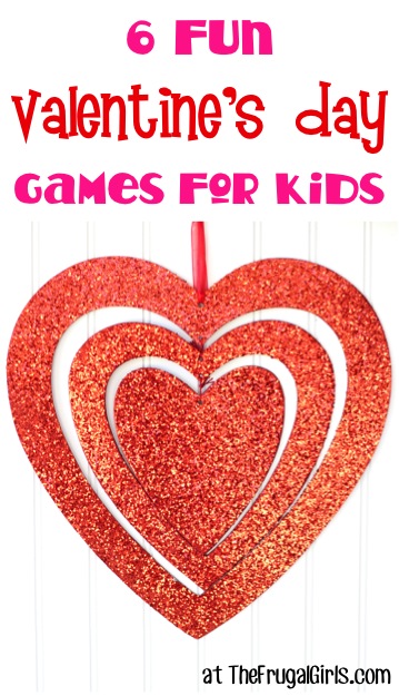 6 Valentine's Day Games for Kids at TheFrugalGirls.com