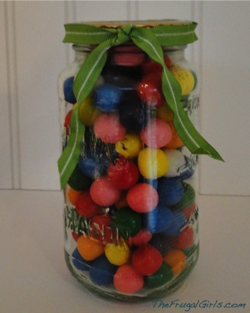 Gumballs in a Jar Party Favors! {Fun and Frugal} - The Frugal Girls