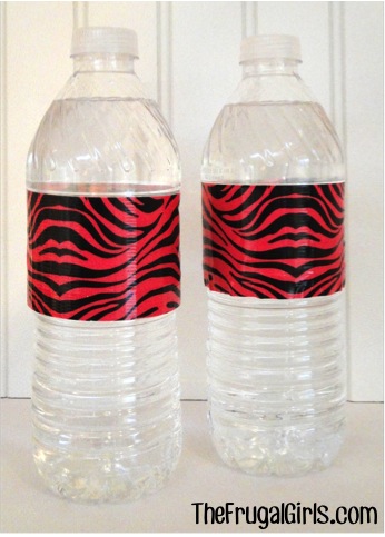 Party Water Bottles from TheFrugalGirls.com