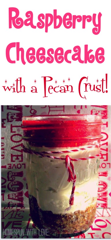 Raspberry Cheesecake in a Jar