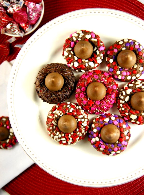 Chocolate Valentine Kiss Cookies Recipe