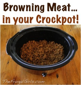 Crockpot - Browning Meat Tip