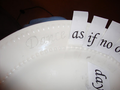 DIY Plate Stencil Craft