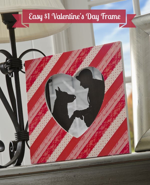 Easy Washi Tape Valentine’s Day Frame