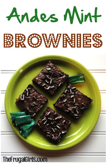 Andes Mint Brownie Recipe from TheFrugalGirls.com