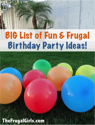 Birthday Party Ideas Frugal