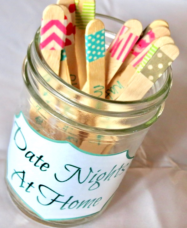 At Home Date Night Ideas -   Date night jar, Romantic date night ideas,  Date night